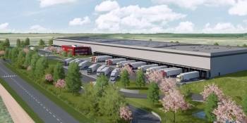 Le futur entrepôt d'Auchan Retail Logistique à Tours. © Cabinet A26