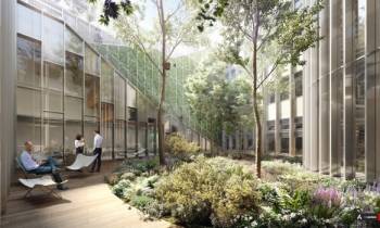 Le jardin int&eacute;rieur du 83 Marceau.