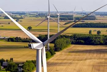 Un champ d'éoliennes Nordex