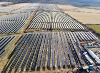 Le parc photovoltaïque de PARAU (92 MW), en Roumanie, doit bientôt entrer en service. © Econergy