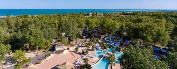 Le camping 4 * Les Vagues, dans le Languedoc-Roussillon. © Sandaya